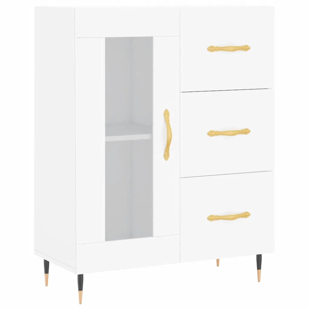 Credenza Bianca 69,5x34x180 cm in Legno Multistrato 3189485