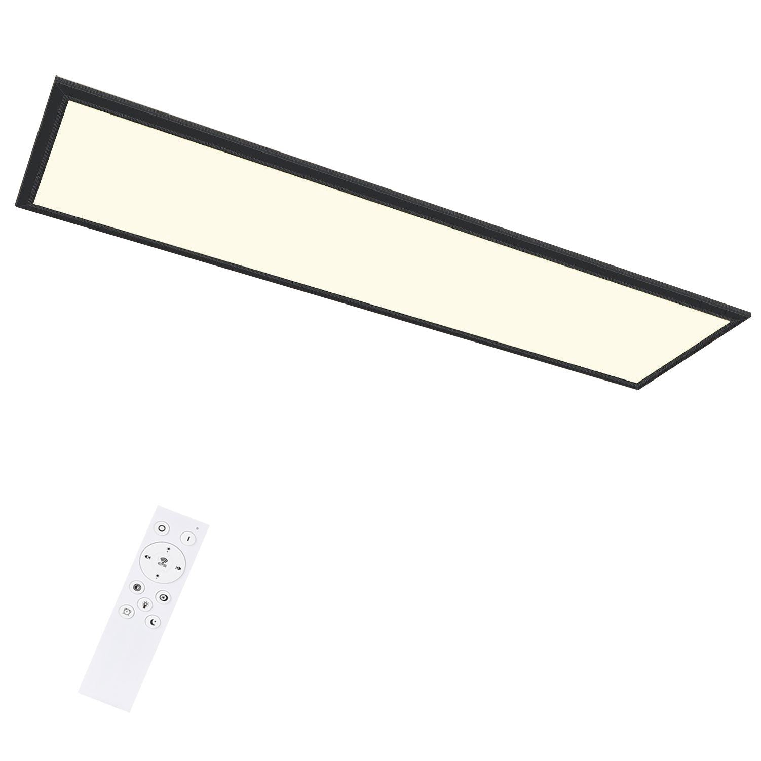 ZMH Lampada da soffitto plafoniera LED dimmerabile 120 cm telecomando