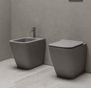 Vaso filomuro traslato con sistema Vortex - Tecna - Hatria Colori Hatria Sanitari: Cenere Opaco