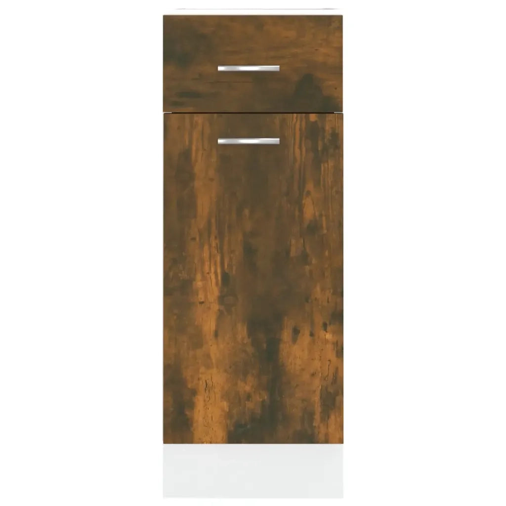 Mobile con Cassetto Rovere Fumo 30x46x81,5 cm Legno Multistrato cod mxl 60624