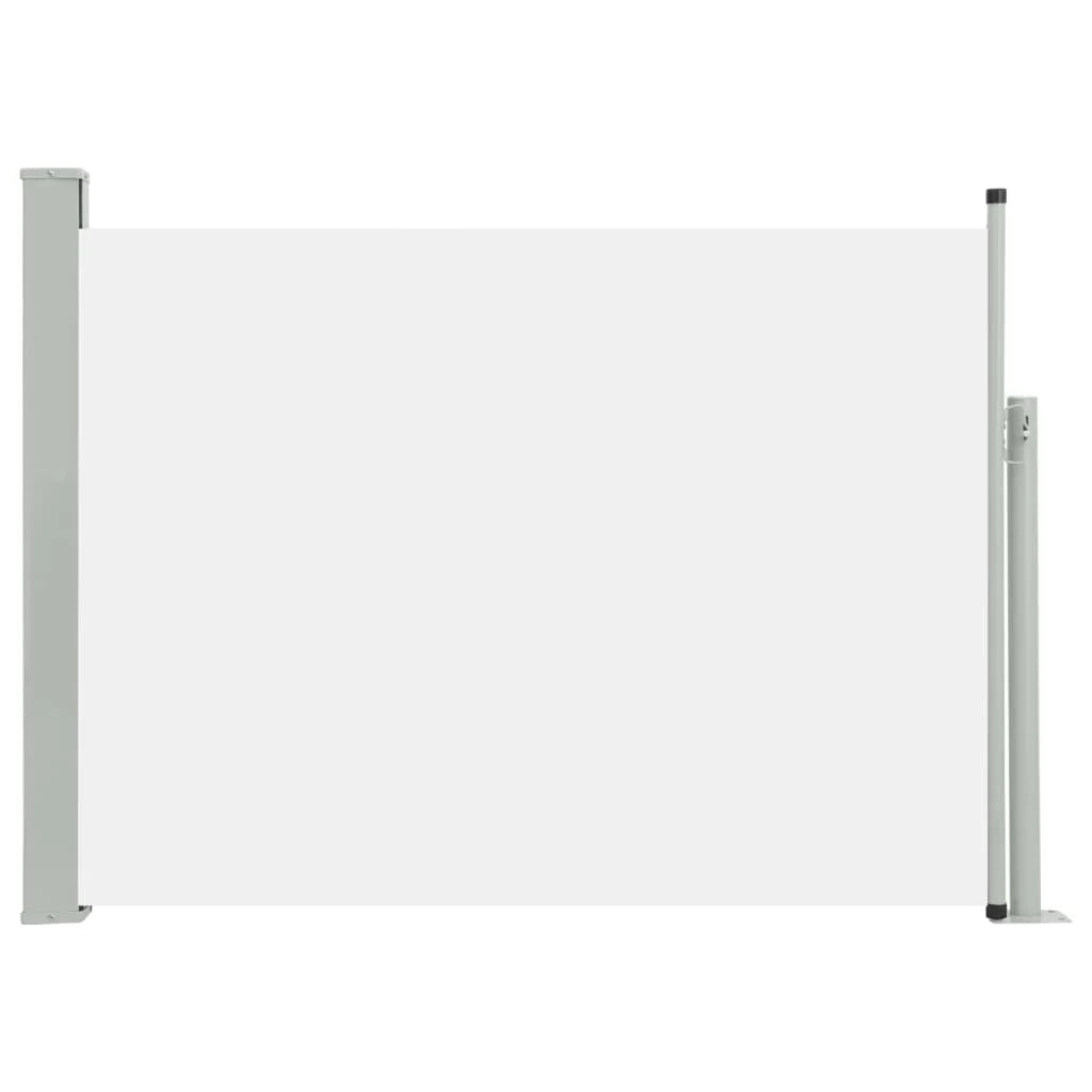 Tenda da sole laterale retrattile/schermo privacy per patio giardino terrazza balcone 120 x 500 cm crema 02_0007223
