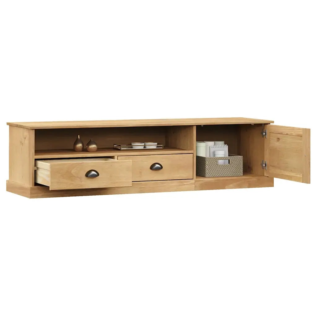 Mobile Porta TV-Credenza per TV VIGO 156x40x40 cm in Legno Massello di Pino