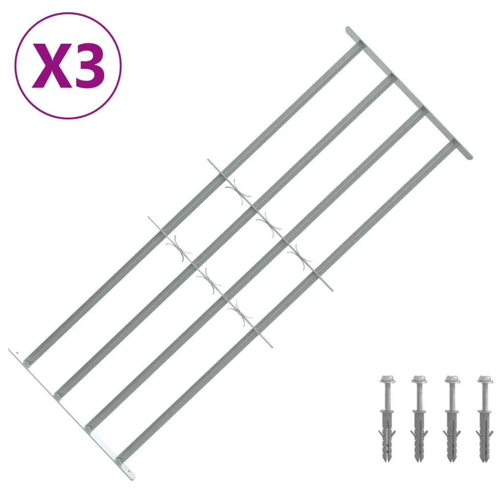 Griglia di sicurezza per finestre con 4 barre trasversali 3 pz CFW9117784