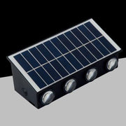Trade Shop - Applique Solare Led Esterno Giardino A Parete Con Sensore Luce Calda 3000k Ip65 Ewg-08t-c -