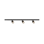 Kit Binario Moderno Mono Yari Kit Metallo Nero 3 Luci Gu10