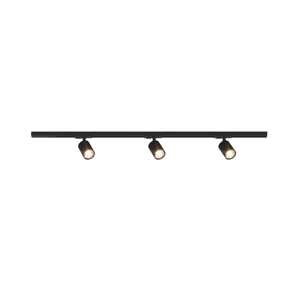 Kit Binario Moderno Mono Yari Kit Metallo Nero 3 Luci Gu10