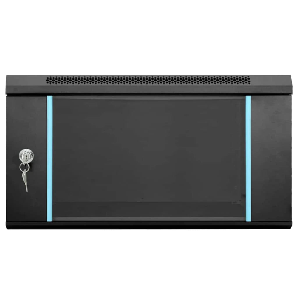 Armadio di rete a parete dal design industriale per ufficio 53 x 60 x 30 cm acciaio nero 02_0059077