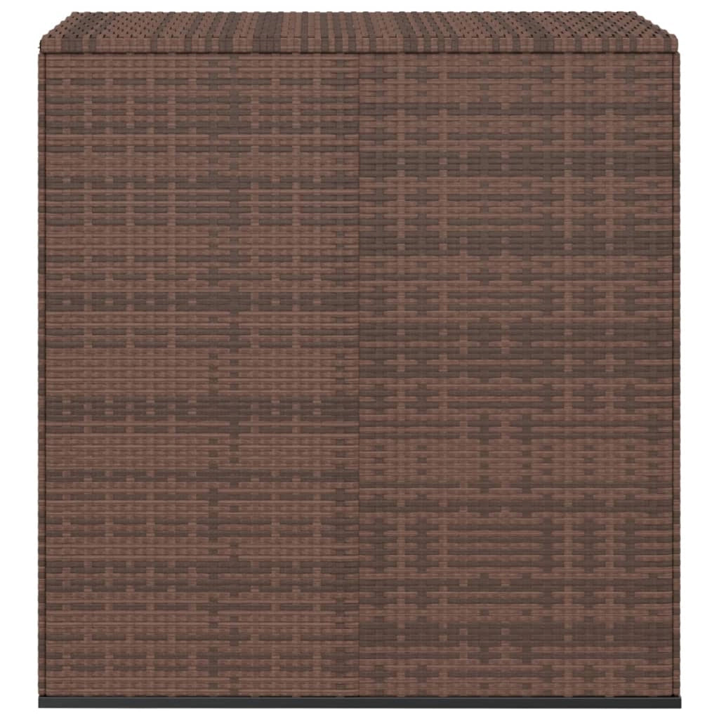 Contenitore/cuscino da giardino in resina di vimini 100 x 49 x 103,5 cm marrone 02_0013157