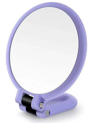 Specchio da trucco 20x ingrandimento - Ronde ingrandente - Specchio portatile per la bagno - Per close-up make-up e cura della pelle - Blu - Specchio 20x + pinza