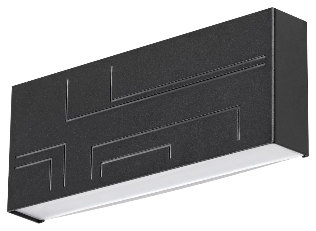 Applique esterna moderna LED 12W IP65 Maribor nera Rabalux