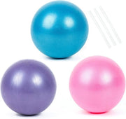 Pilates-bal mini, 25 cm, bal per esercizio con tubo gonfiabile, gymbal per Pilates, yoga, terapia, per uso domestico, per ufficio