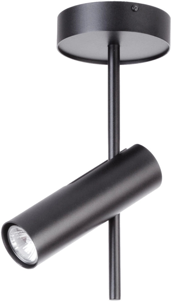 Faretto LEDA Sigma nero orientabile 1xGU10 soffitto/parete