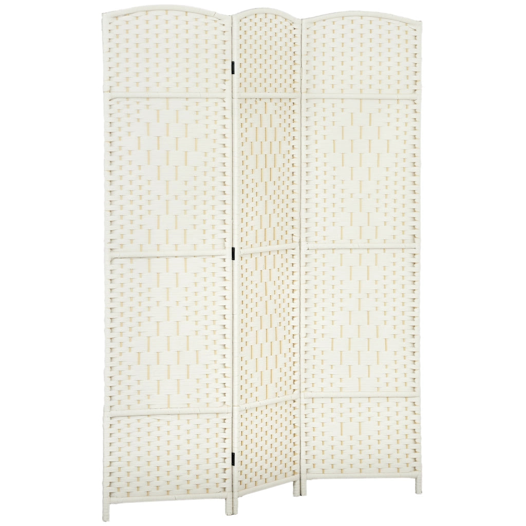 Paravento in legno 3 ante ¨C zephmum ¨C bianco 135x180 cm
