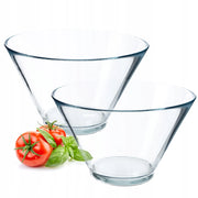Ciotole per insalata KADAX in vetro, 17 cm, set da 2