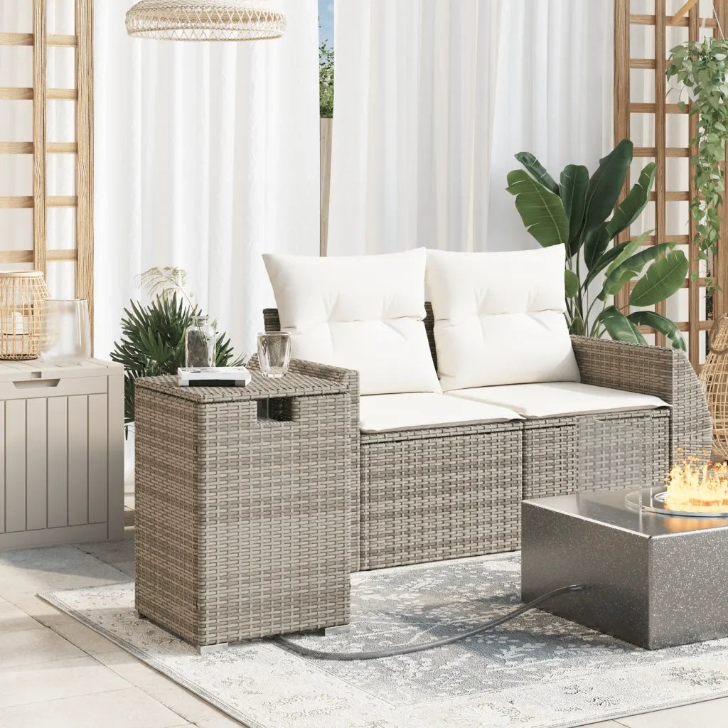 Tavolo Copri Serbatoio Propano Grigio 40x40x60 cm in Polyrattancod mxl 112642