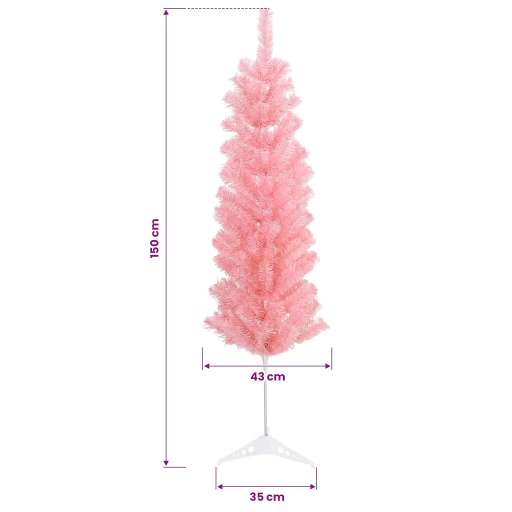 Albero di Natale Artificiale Sottile 150 cm 150 LED 3461076