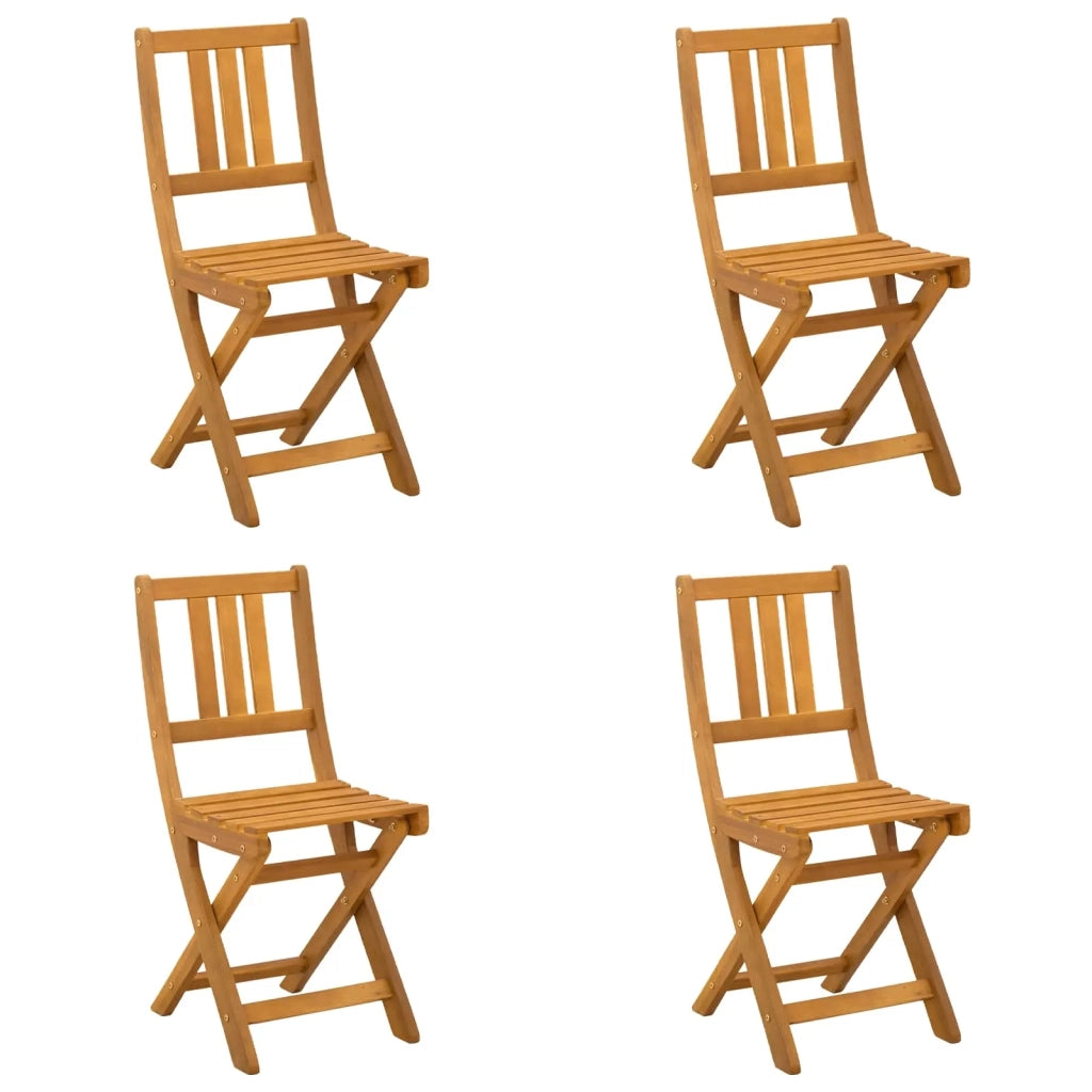 Sedie Bistro da Giardino 4 pcs Naturale 40 x 42 x 85 cm 42028101
