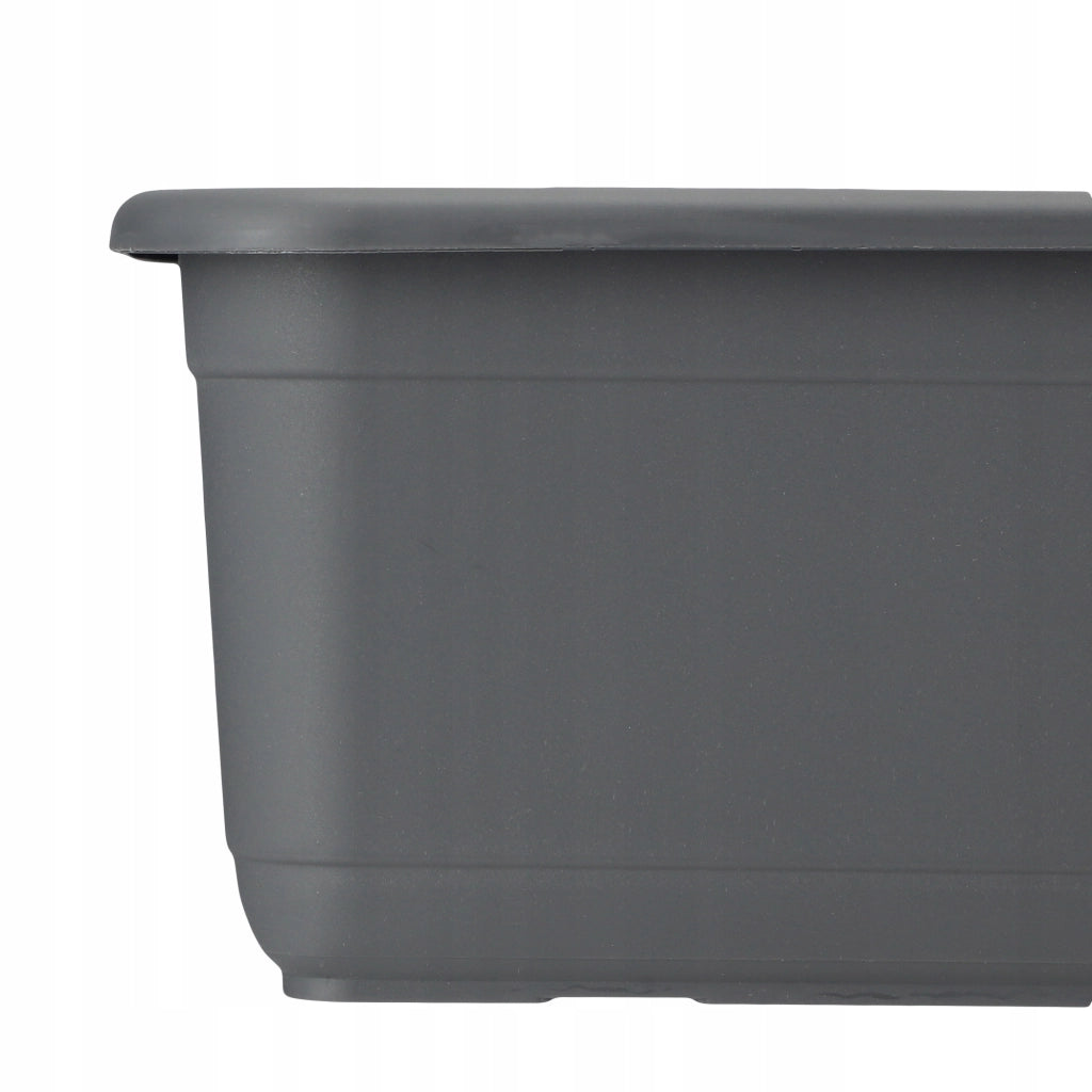 Vaso da fiori KADAX per balcone, 80 cm, con base oblunga