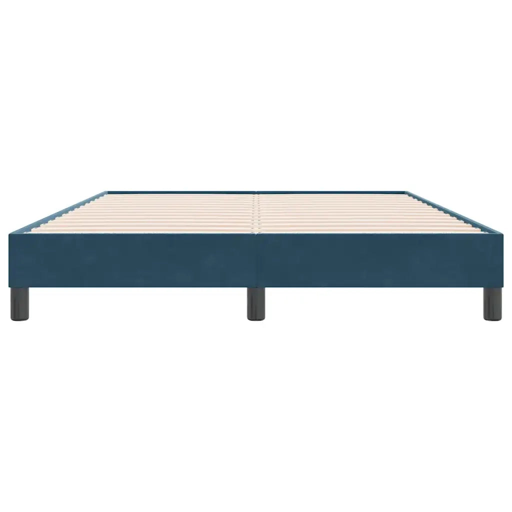 Giroletto senza Materasso Blu Scuro 140x220 cm in Velluto 4101407