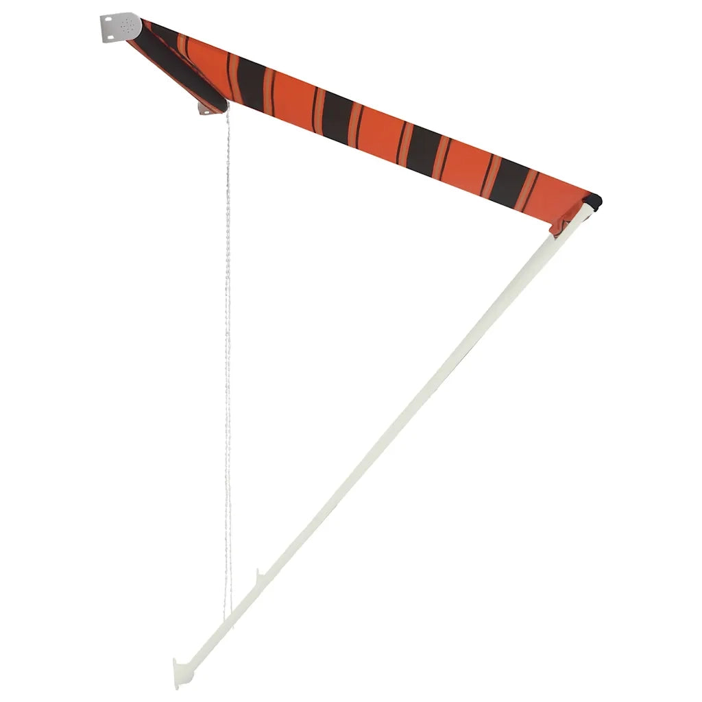Tenda da Sole Retrattile-Tenda parasole per Patio 150x150 cm Arancione e Marrone