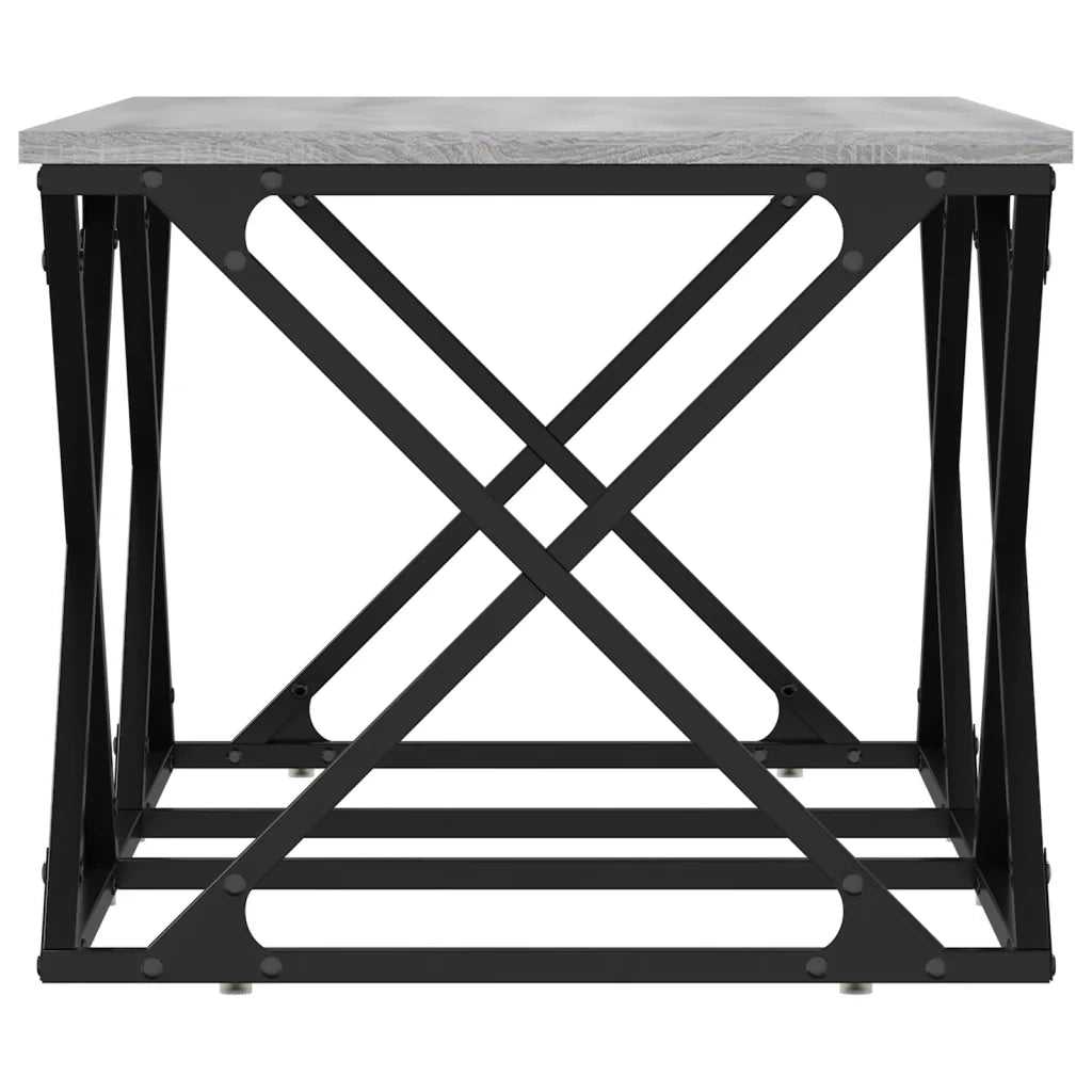 Tavolino da Salotto-Tavolino da soggiorno-Tavolo Grigio Sonoma 100x49x40cm Legno Multistrato