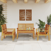 Set Salotto da Giardino 5 pz in Legno Massello di Acaciacod mxl 116097
