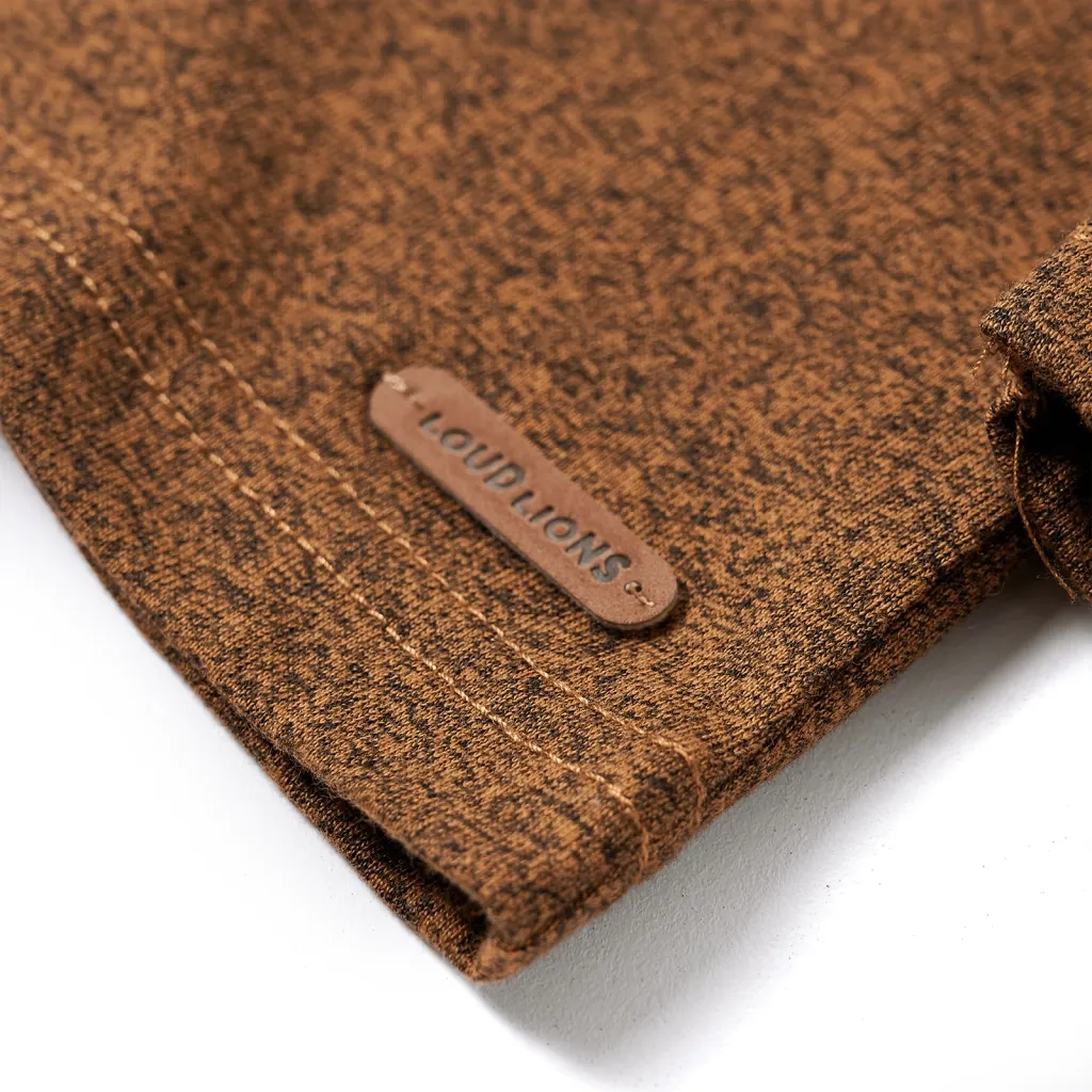 Maglietta Bambini Maniche Lunghe Cognac Mélange 104 12830