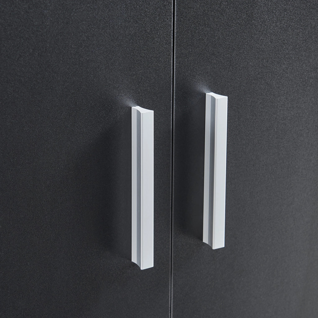 Armadio Portascarpe Notribontaa con 7 Scomparti Scarpiera 108 x 55 x 35 cm - Nero [en.casa]