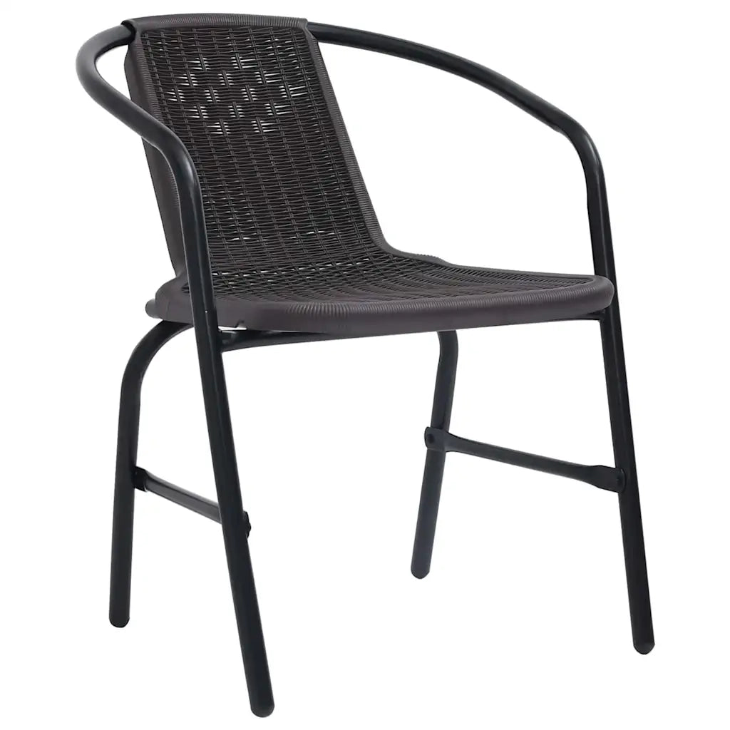 Set da Pranzo per Giardino 7 pcs Nero 3379384