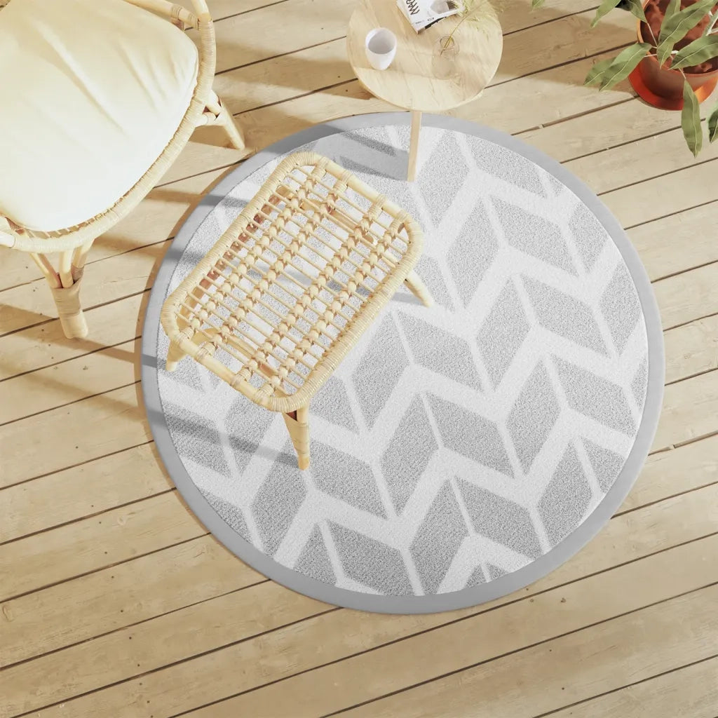 Tappeto da Esterno ARAKIL Grigio ?120 cm in PP CFW8084191