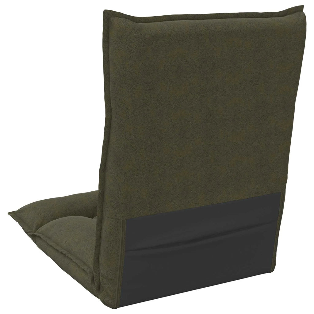 Sedia a pavimento regolabile Verde militare Tessuto
