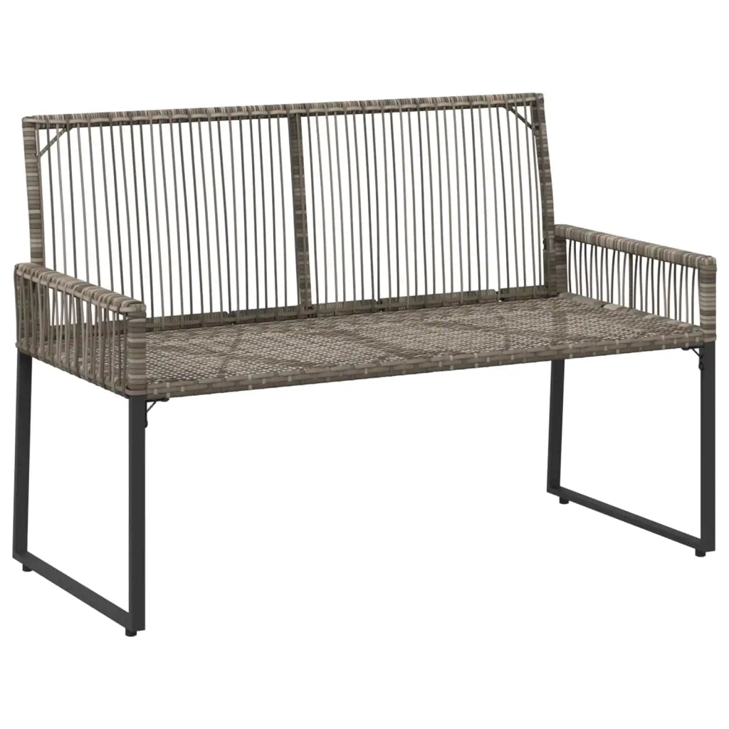 Set di Mobili da Esterno 9 pz | Set Salotto da Giardino Grigio e Grigio Scuro polyrattan