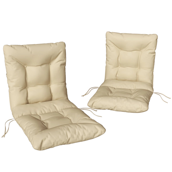 Cuscini per Sedie da Esterno ¨C zephmum ¨C 120x50x8 cm Beige Poliestere Cotone