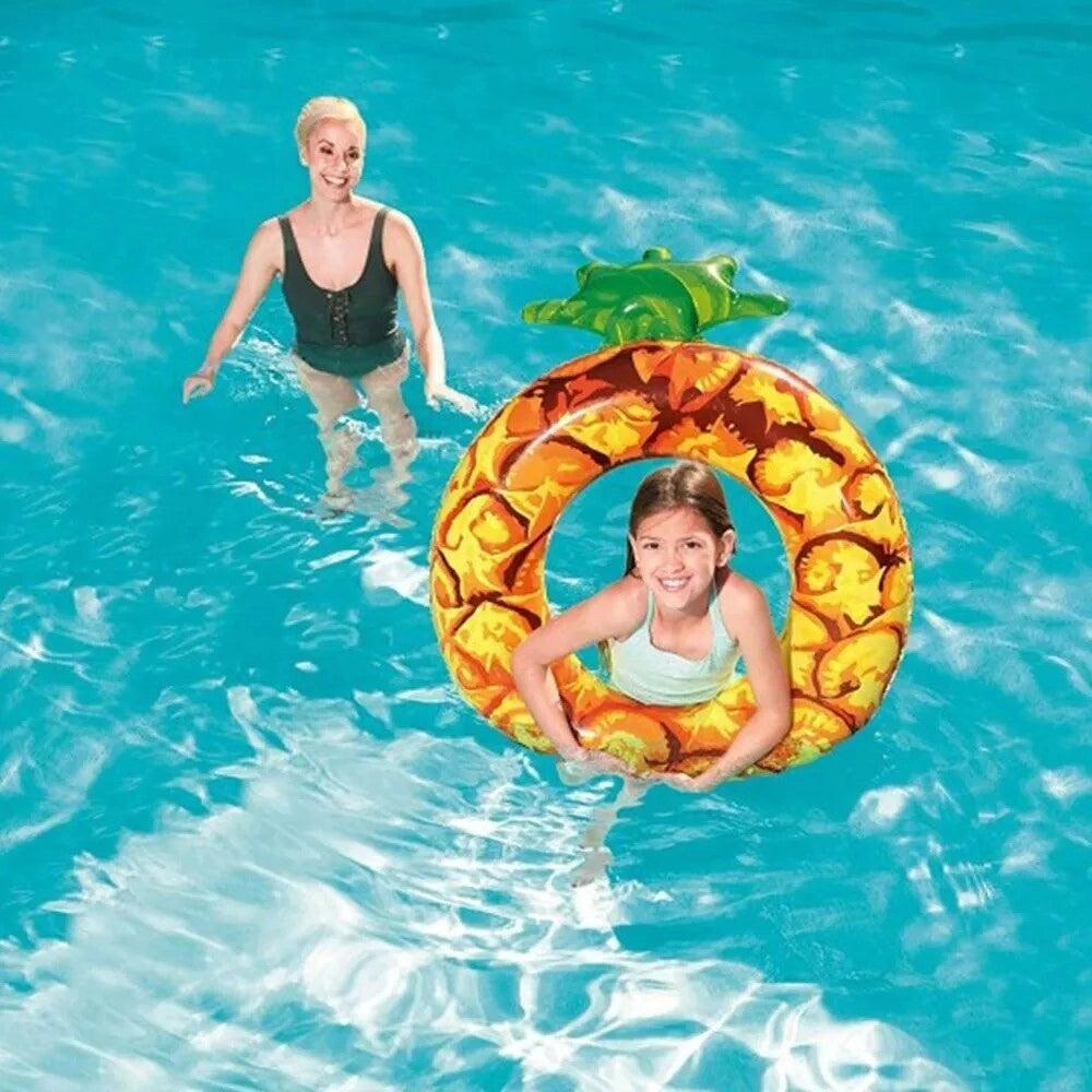 Trade Shop - Ciambella Galleggiante Salvagente Gonfiabile Mare Piscina Forma Anguria Ananas 019960 -