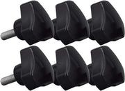 Set di 3 Viti a Gamba M10 in Plastica con Testa a Treccia e Ghiro a Guscio M10 - 3 Pezzi