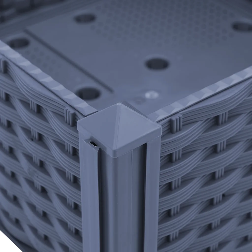 Fioriera | Cassetta per fiori | Vaso Rialzata 80x40x23 cm in Polipropilene