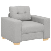 Divano | Divano da soggiorno | Sofa Sedia Grigio Nuvola 100x78x80 cm in Tessuto