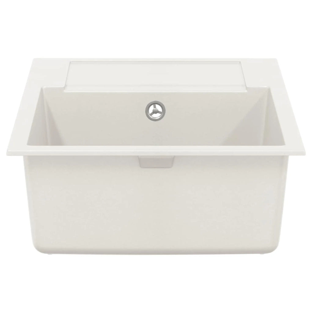Lavello Bianco 780 x 500 mm 80% Quarzo e 20% Resina 42028403