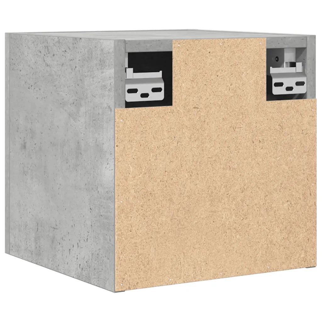 Mobili Porta TV a Parete 2pz Grigio Cemento 30,5x30x30 cm 804494