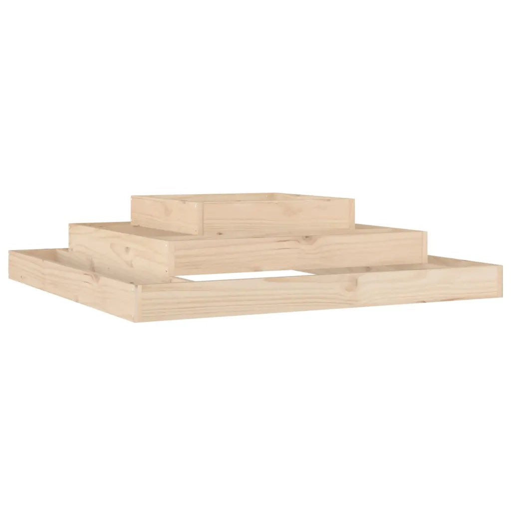 Fioriera | Cassetta per fiori | Vaso 110x110x27 cm in Legno Massello di Pino
