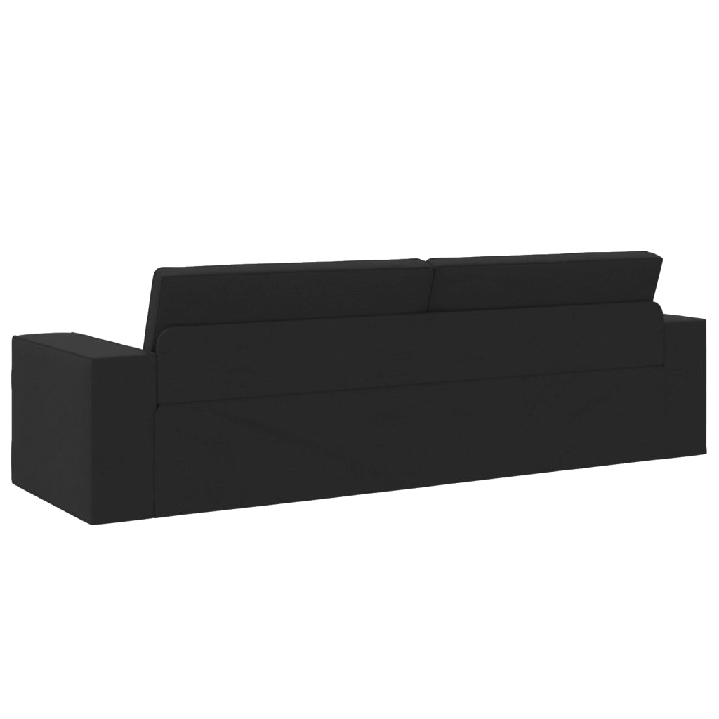 Divano Letto 2 in 1 Nero 245x150x60.5 cm Tessuto