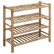 Scarpiera | Mobile per scarpe con lo scaffale Naturale 68 x 28 x 63 cm Bamb¨´