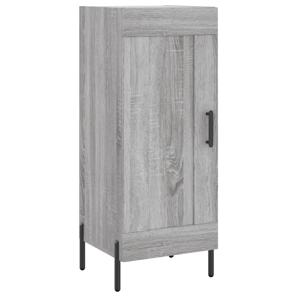 Credenza | Madia | Buffet da pranzo | Armadio da pranzo Grigio Sonoma 34,5x34x180 cm in Legno Multistrato