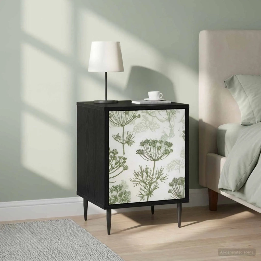 Armadio da Notte GOTHA 2 pz Rovere Nero 36 x 33 x 51 cm 8007268