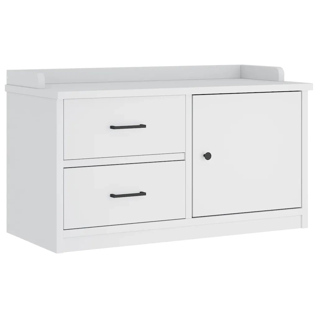 vidaXL Panca da Corridoio SANDNES Bianca 87x40x50 cm in Legno di Pino