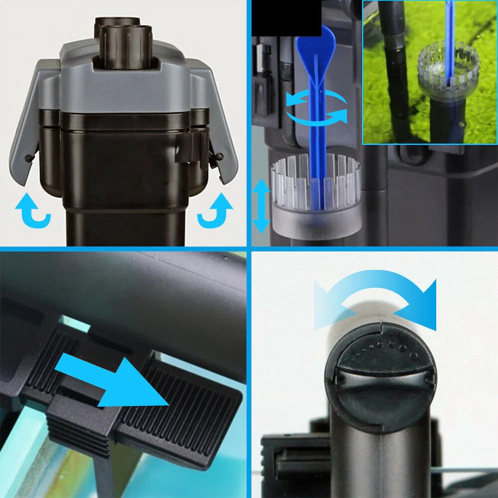 Filtro sospeso da appendere 500 litri all'ora 6 watt filtro per acquario 16_0002420