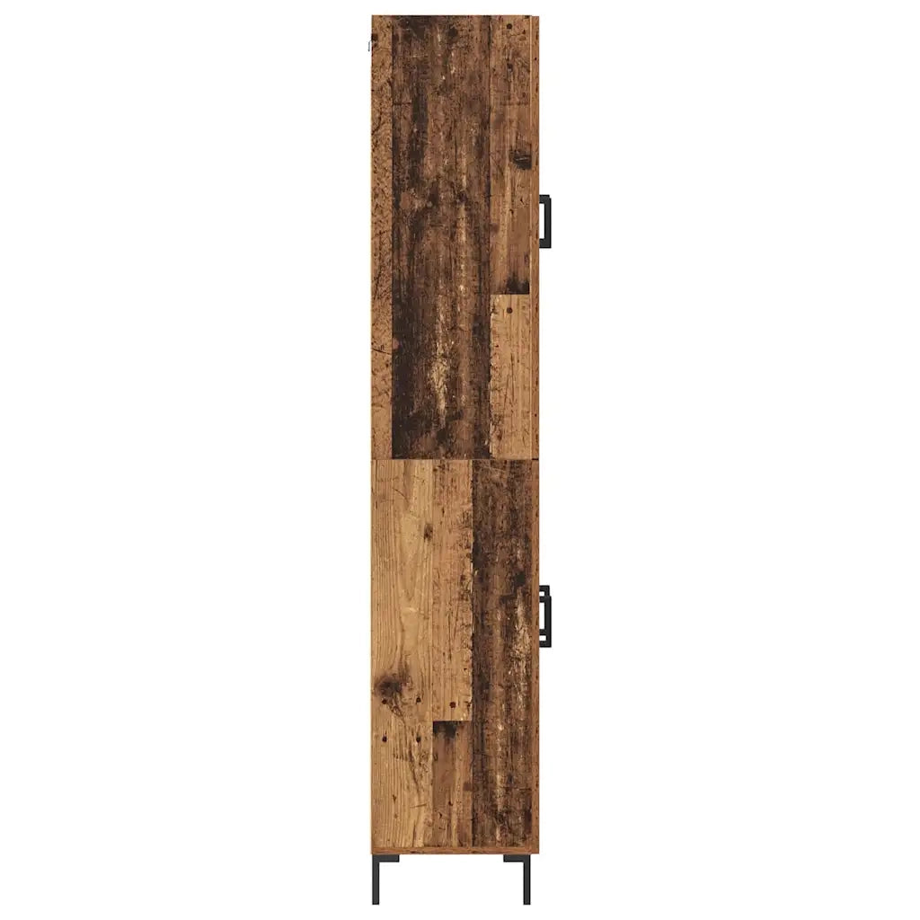 Credenza 2 pcs Legno vecchio Legno multistrato