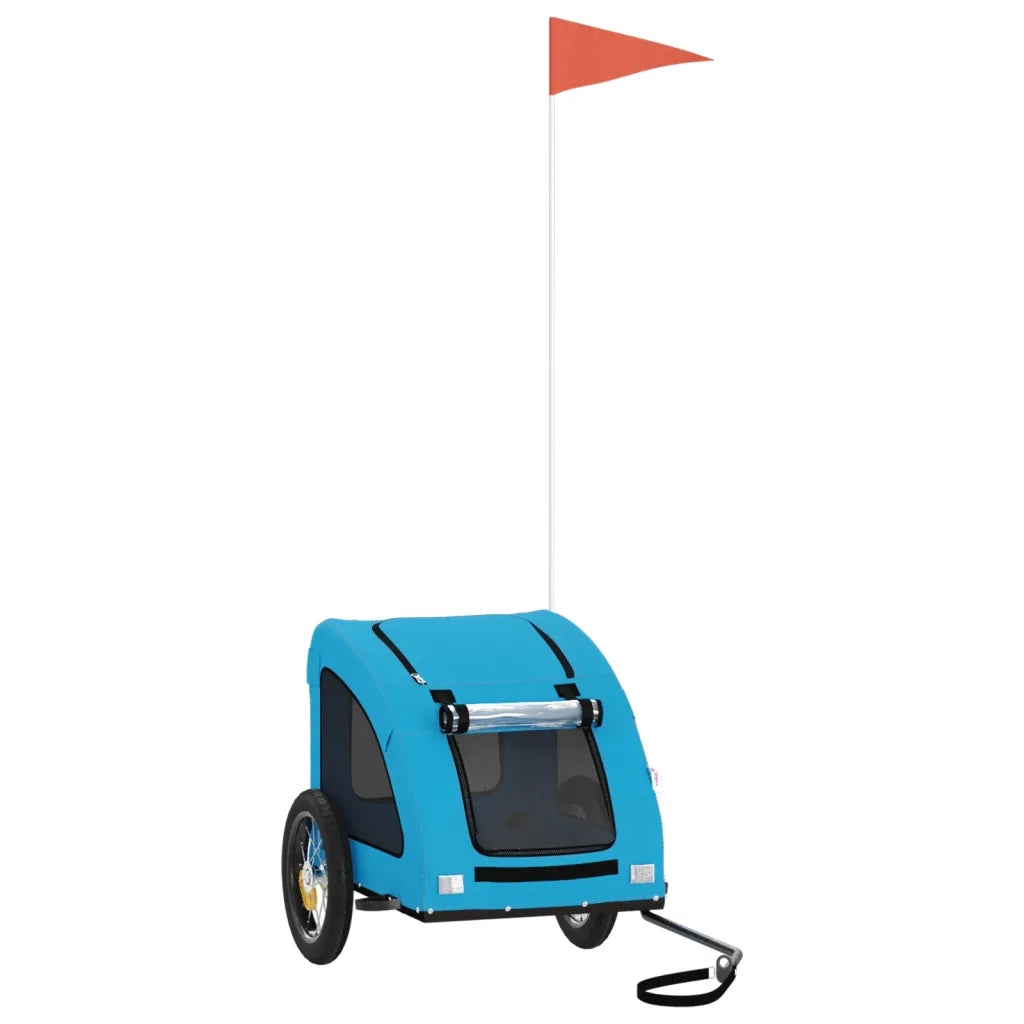 Rimorchio da Bici per Animali Blu Oxford e Ferro CFW3465699