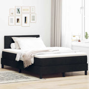 Letto a molle con materasso con led Nero 120 x 200 cm Tessuto 3342277