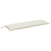 Cuscino per Panca | Cuscini per sedie da Giardino Crema M¨¦lange 150x50x7 cm Tessuto